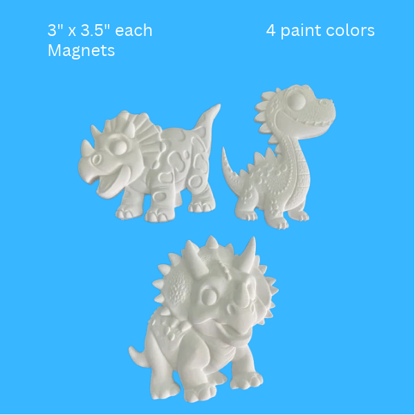 Dino Magnet Trio